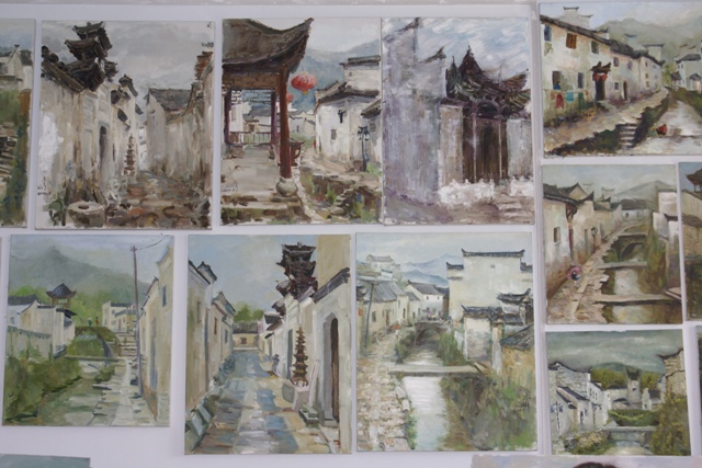 Beat365中文官方网站艺术系举办绘画专业室外写生作品展
